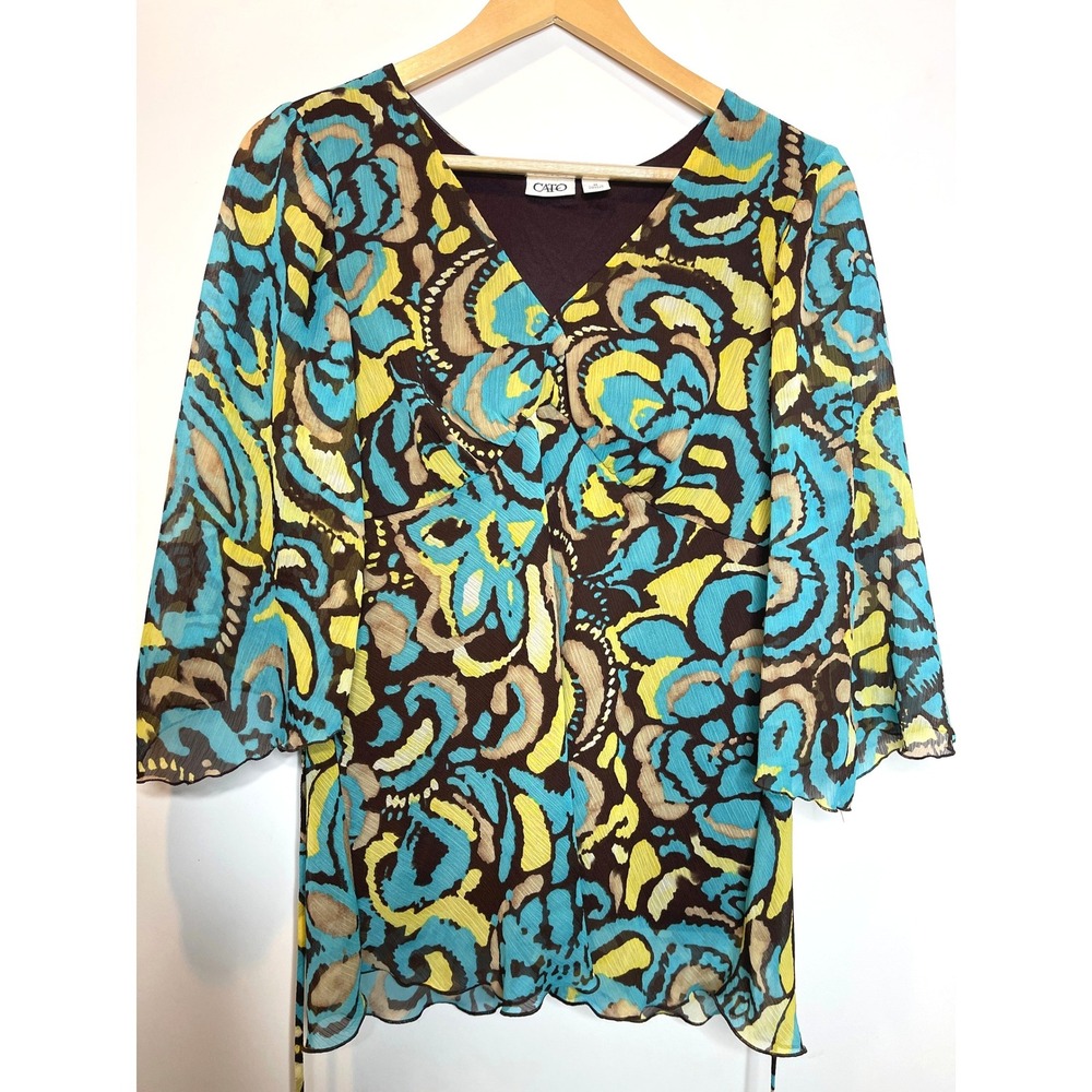 Fairy V Neck Peasant‎ Shirt Retro Funky